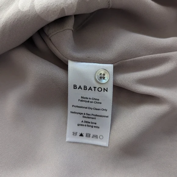 Aritzia Babaton Bennett Floral Gray100% Silk Mini Dress Womens Size S Luxury - Picture 4 of 13